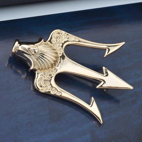 YYBONNIE Vintage Gold Carved Trident Stick Pin Brooch Decorative Lapel Collar Pin For Men in Saudi Arabia