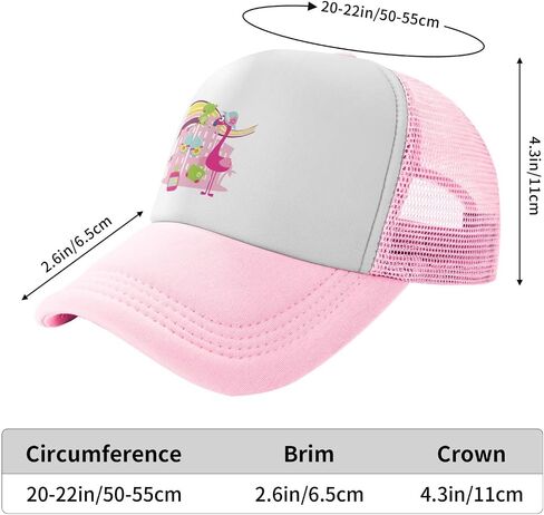NDZHZEO Kids Baseball Cap Cute Mesh Trucker Hat for Girls Boys Baseball Hat Funny Adjustable Breathable in Saudi Arabia