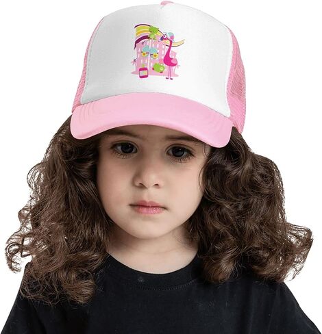 NDZHZEO Kids Baseball Cap Cute Mesh Trucker Hat for Girls Boys Baseball Hat Funny Adjustable Breathable in Saudi Arabia