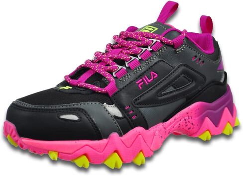 Fila Girl's Oakmont TR (Big Kid) Black/Sugar Plum/Electric Purple 5 Big Kid M in Saudi Arabia