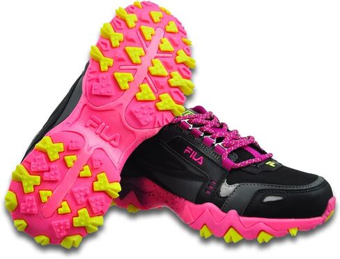 Fila Girl's Oakmont TR (Big Kid) Black/Sugar Plum/Electric Purple 5 Big Kid M in Saudi Arabia