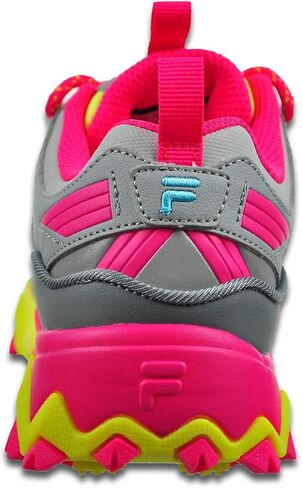 Fila Girl's Oakmont TR (Big Kid) Glacier Gray/Safety Yellow/Pink Glo 5 Big Kid M in Saudi Arabia