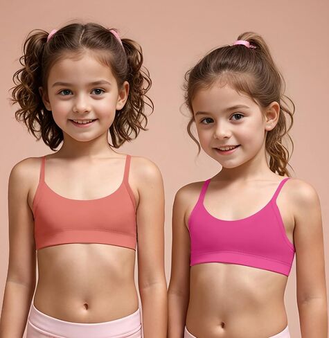 حمالات صدر للتدريب للأطفال من AENLLEY للفتيات من سن 6 إلى 16 عامًا - حمالات صدر رياضية للمراهقين للتمرين in Kuwait
