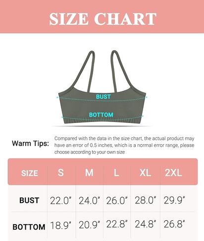 حمالات صدر للتدريب للأطفال من AENLLEY للفتيات من سن 6 إلى 16 عامًا - حمالات صدر رياضية للمراهقين للتمرين in Kuwait