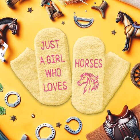 Zmart Cute Horse Gifts For Girls Equestrian Gifts, Novelty Horse Socks Girls Equestrian Crazy Socks For Kids 7-10 Years in Saudi Arabia