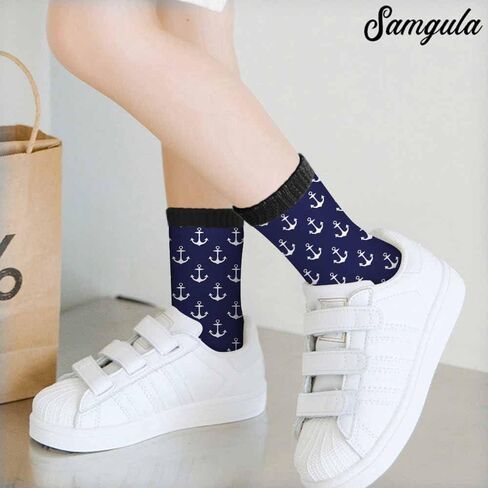 Samgula Crew Socks for Woman Size 6-8 Tropical Wildlife Bright Teal Girls Socks in Kuwait