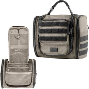 Fitdom Tactical Hanging Toiletry Bag Dopp Kit For Men & Women. Perfect For Travel & Storage for Cosmetic, Clipper, Toothbrush, Shower, Shaving & Grooming Care. Best Overnight Toiletries Organizer Case