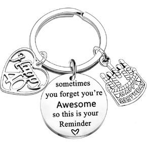 Nimteve Birthday keyring Gift Birthday Keychain Birthday Gifts for Friends Inspirational Birthday Gifts for Women Men in Kuwait