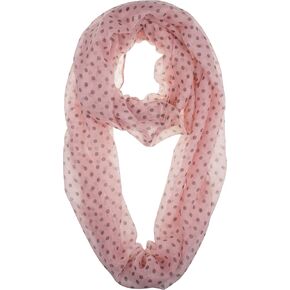 VIVIAN & VINCENT Soft Light Various Print Sheer Infinity loop circle Scarf