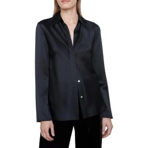 Vince Women's Bias Button Down L/S Shirt