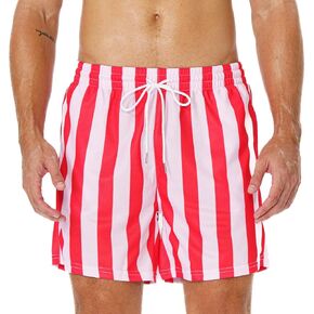 AIMPACT Print Men Mesh Shorts Waisted 5 Inseam Casual Summer Shorts for Men