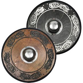 لعبة باك وودز بتصميم منقوش ملون، درع فايكنغ مع رئيس فولاذي (أسود) in Kuwait