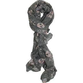 Ted & Jack - Vintage Style Lightweight Skull Print Scarf