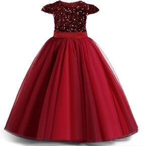 TTYAOVO Girls Flower Pageant Wedding Party Princess Dress