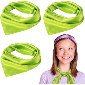 4 PCS Satin Square Scarf Silk Scarf Solid Accessories for Men Women Halloween Party Role Play in Saudi Arabia