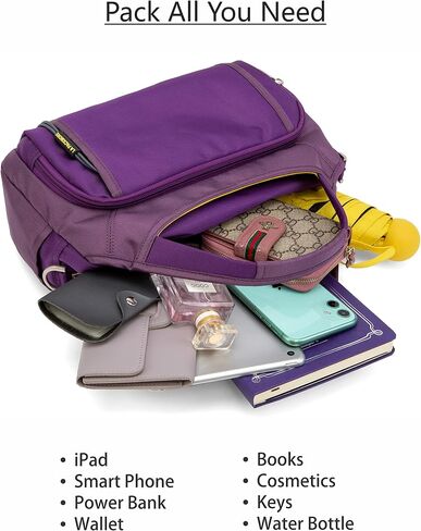 La Packmore Waterproof Nylon Crossbody Bags for Women Multi-Pocket Shoulder Bag Travel Purse and Handbag in Kuwait