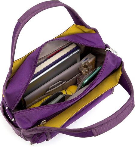 La Packmore Waterproof Nylon Crossbody Bags for Women Multi-Pocket Shoulder Bag Travel Purse and Handbag in Kuwait