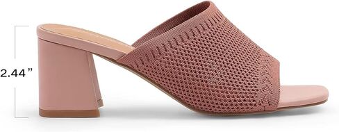 صنادل نسائية بكعب مكتنز من MUSSHOE بمقدمة مربعة وجيدة التهوية in Kuwait