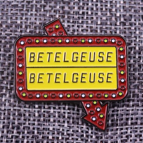 Ghost with the Most Betelgeuse Sign Tim Burton Movie 1.25" Lapel Enamel Pin Badge in Saudi Arabia