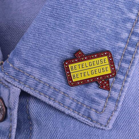 Ghost with the Most Betelgeuse Sign Tim Burton Movie 1.25" Lapel Enamel Pin Badge in Saudi Arabia
