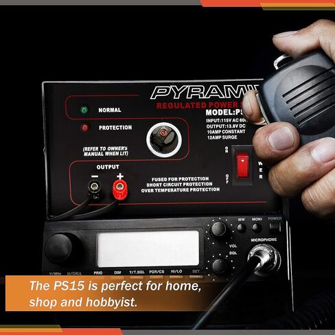 Pyramid PS9KX Universal Compact Bench Power Supply-5 Amp Linear Regulated Home Lab Benchtop Converter w/ 13.8 Volt DC 115V AC 70 Watt Input, Screw Type Terminal, 12V Car Cigarette Lighter in Kuwait