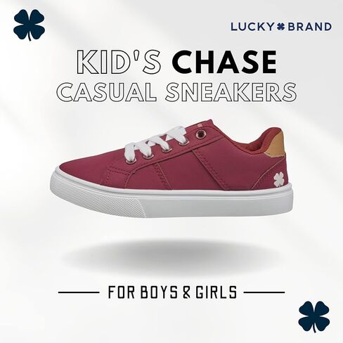 أحذية رياضية كاجوال برباط من Lucky Brand Chase للأطفال مريحة للجنسين للأطفال للجري والمشي والمشي على الموضة للأولاد والبنات (الأطفال الصغار) in Kuwait
