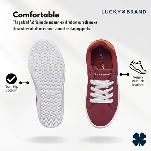 أحذية رياضية كاجوال برباط من Lucky Brand Chase للأطفال مريحة للجنسين للأطفال للجري والمشي والمشي على الموضة للأولاد والبنات (الأطفال الصغار) in Kuwait