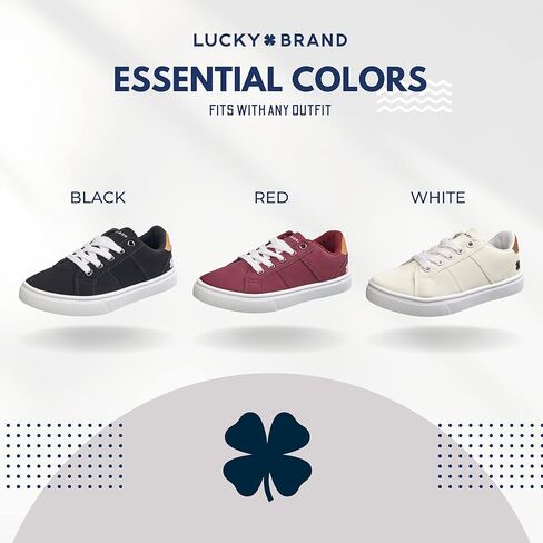 أحذية رياضية كاجوال برباط من Lucky Brand Chase للأطفال مريحة للجنسين للأطفال للجري والمشي والمشي على الموضة للأولاد والبنات (الأطفال الصغار) in Kuwait