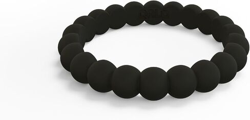 QALO Women's Rubber Silicone Ring, Stackable Bead, Rubber Wedding Ring for Women, Breathable, Durable Engagement Silicone Band, 4mm Wide 2.5mm Thick, Multi Colors in Kuwait