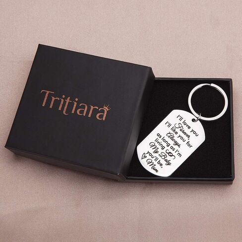 ابنه هدايا سلسلة مفاتيح من الأم والأب - عيد الميلاد عيد الميلاد تشجيع حلقة مفاتيح للفتيات في سن المراهقة أنا سوف أحبك إلى الأبد - قلادة عائلية سحر الزفاف in Kuwait