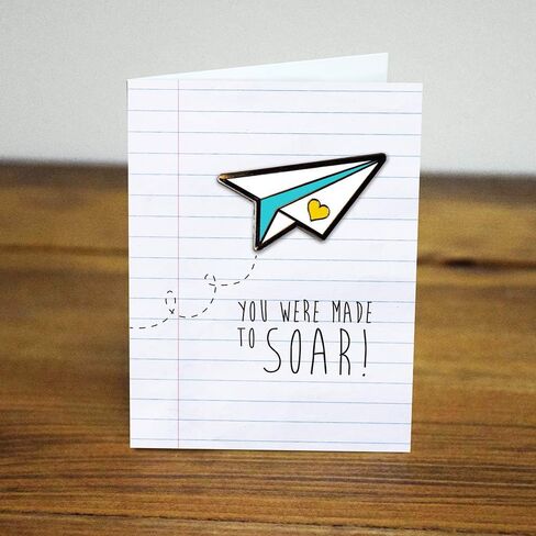 Lifebeats You were Made to Soar Paper Airplane Enamel Pin in Kuwait