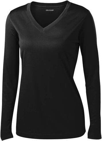 Joe's USA Ladies Long Sleeve Moisture Wicking Athletic Shirt Sizes XS-4XL in Saudi Arabia