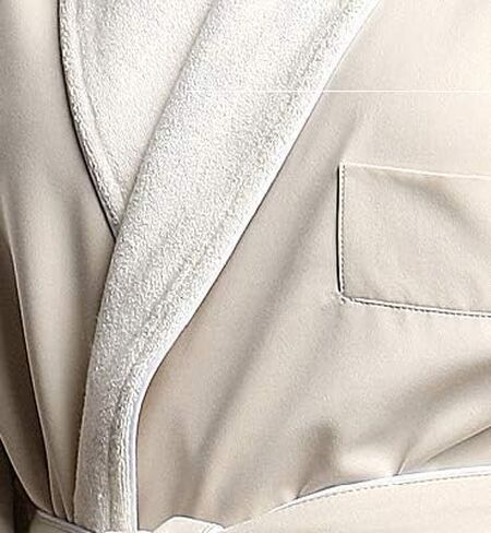 Terry Lined Microfiber Hotel Robe - Luxury Spa Bathrobe by Monarch/Cypress in Kuwait