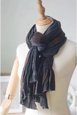 Jeelow Cotton Or Linen Scarf Lightweight Light Shawl Wrap For Men & Women in Kuwait