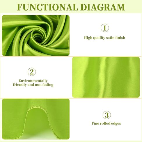 4 PCS Satin Square Scarf Silk Scarf Solid Accessories for Men Women Halloween Party Role Play in Saudi Arabia