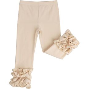 HOOLCHEAN Baby Toddler and Little Girls Cotton Ruffle Leggings