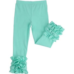 HOOLCHEAN Baby Toddler and Little Girls Cotton Ruffle Leggings