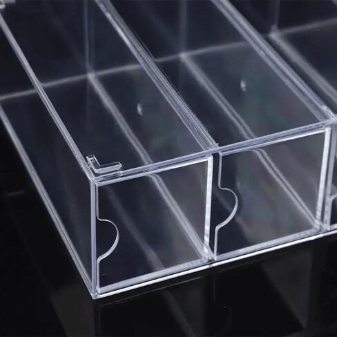 Premium Acrylic Sunglasses Organizer - Stylish Display For Your Sunglasses Collection, Transparent And Multifunctional Eyeglass Organizer Storage with 4 Boxes in Saudi Arabia
