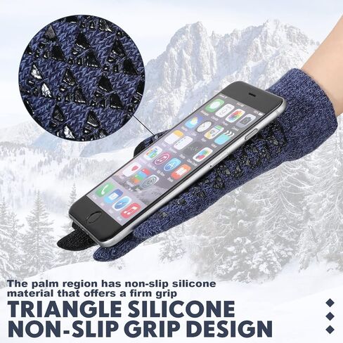 Zhehao 6 Pairs Kids Winter Gloves Warm Touchscreen Gloves Fleece Lining Gloves Elastic Cuff Texting Gloves for Boys Girls in Saudi Arabia
