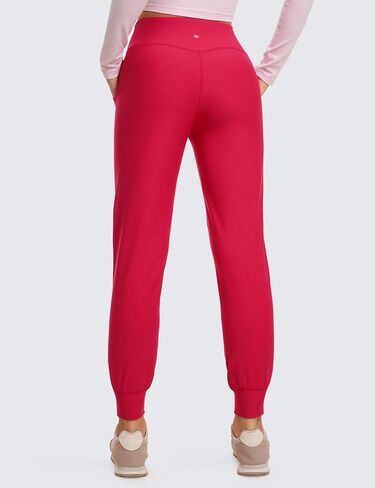 بنطلون CRZ YOGA للسيدات للتمرين مبطن بالصوف مع جيوب مقاس 27.5 بوصة - سروال للمشي لمسافات طويلة والجري في الهواء الطلق مقاوم للماء للشتاء الدافئ in Kuwait