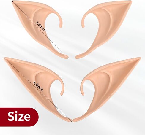 GYGYL Cosplay Elf Ears, Soft Pointed Tips Anime Party Dress Up, Costume Masquerade Accessories for Halloween Christmas Party in Kuwait
