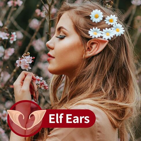 GYGYL Cosplay Elf Ears, Soft Pointed Tips Anime Party Dress Up, Costume Masquerade Accessories for Halloween Christmas Party in Kuwait