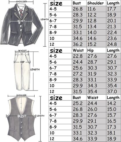 Boys Suit Slim Fit Tuxedo Suit for Kids 3 Piece Blazer Jackets Suit for Boy Ring Bearer Outfit in Saudi Arabia