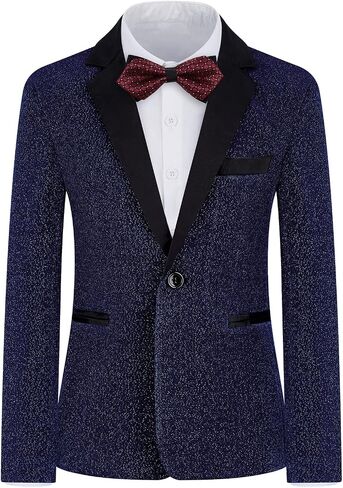 Boys Suit Slim Fit Tuxedo Suit for Kids 3 Piece Blazer Jackets Suit for Boy Ring Bearer Outfit in Saudi Arabia
