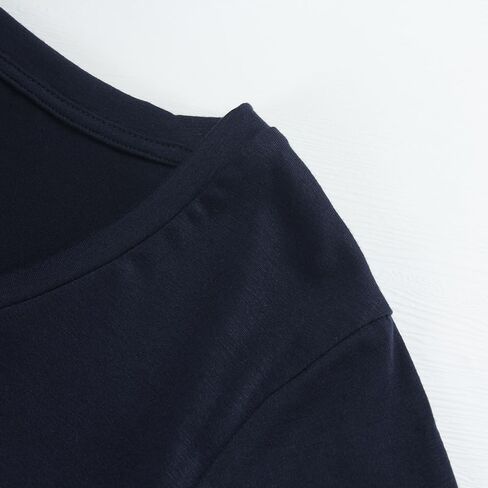 PRIMODA Women's V Neck Long Sleeve Shirts Classic Loose Fit T Shirt Top in Kuwait