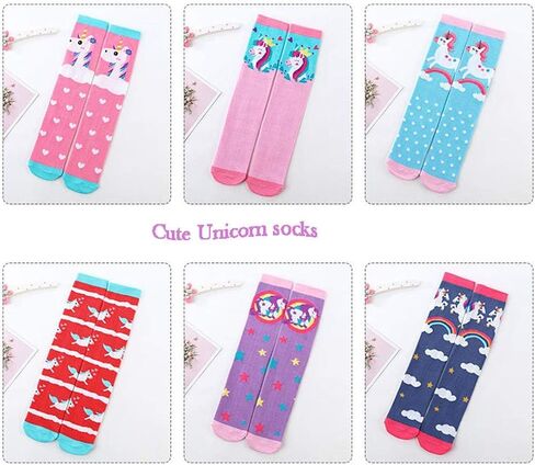 Udobuy سوبر لطيف 8 أزواج فتاة الكرتون الحيوان القط الدب الثعلب القطن فوق العجل جوارب طويلة إلى الركبة in Kuwait