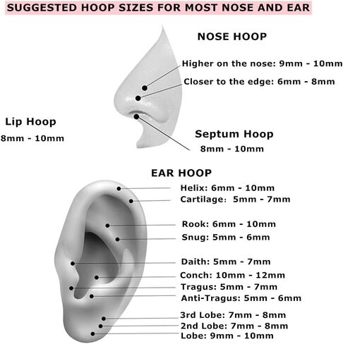 16G Septum Rings Daith Earrings 316L Surgical Steel Hinged Septum Jewelry with Clear Cubic Zirconia for Women Men, 8mm 10mm in Saudi Arabia