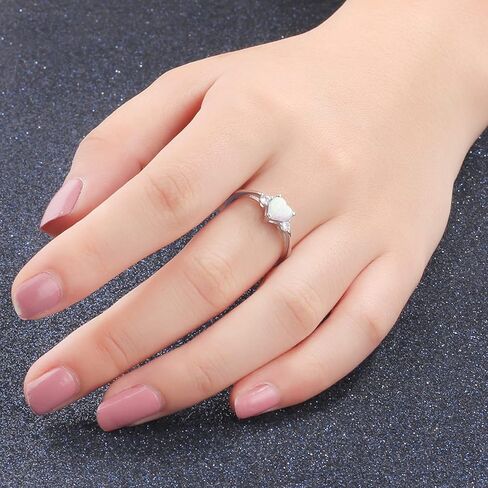 MRENITE 10K 14K 18K الذهب حلقات أوبال للنساء نقش اسم حجم 4 إلى 12 الذكرى عيد ميلاد مجوهرات هدايا لها in Kuwait