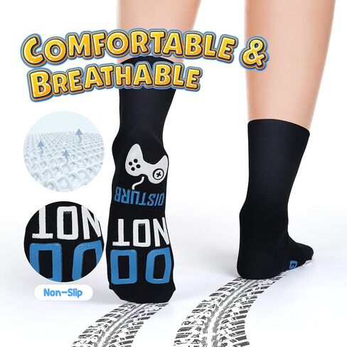 Funny Gaming Socks Birthday Gifts - Mens Gifts Ideas Stocking Stuffers For Men Women Teen Boys Christmas Valentines Day Gifts Novelty Gamer Socks For Dad Father Husband Boyfriend Do Not Disturb in Kuwait