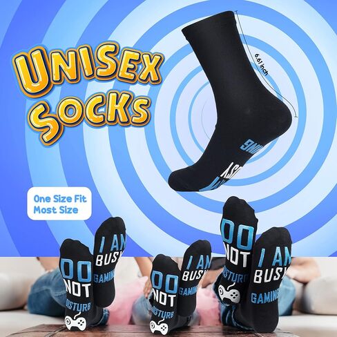 Funny Gaming Socks Birthday Gifts - Mens Gifts Ideas Stocking Stuffers For Men Women Teen Boys Christmas Valentines Day Gifts Novelty Gamer Socks For Dad Father Husband Boyfriend Do Not Disturb in Kuwait
